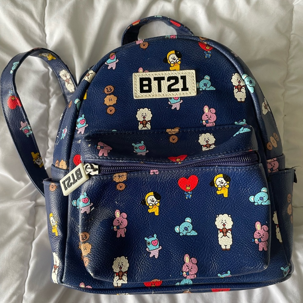 Cute Kawaii Korean KPop BTS BT21 All Over Print Mini Backpack